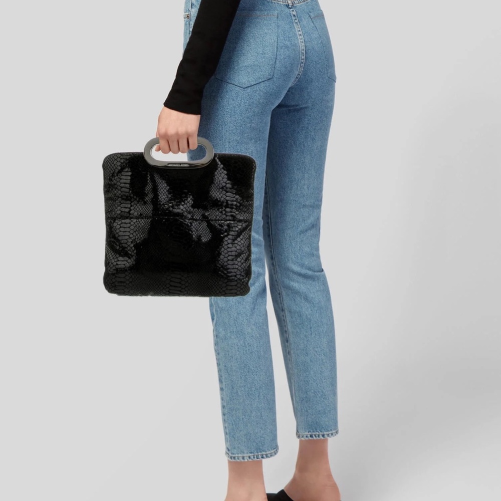 Michael Michael Kors | Python-Embossed Clutch Bag - image 2